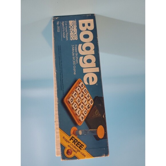 Vintage 1983 Parker Brothers Boggle Game With Challenge Cube Complete - Picture 5 of 9